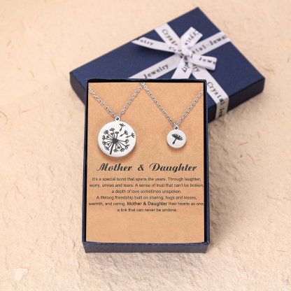 Dandelion Necklaces Unique Mother Daughter Necklace Back To School Gifts for Children 