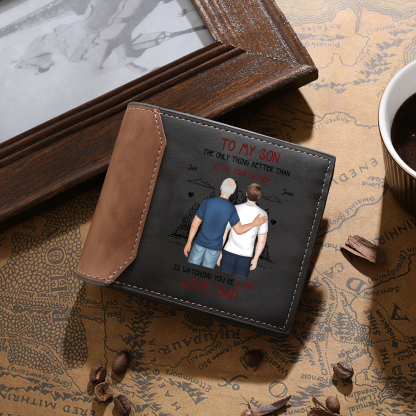 Perosnalized To My Son Dad Wallet Gift – With 1-10 Children’s Names & Custom Message Gift for Dad | Lorajewel