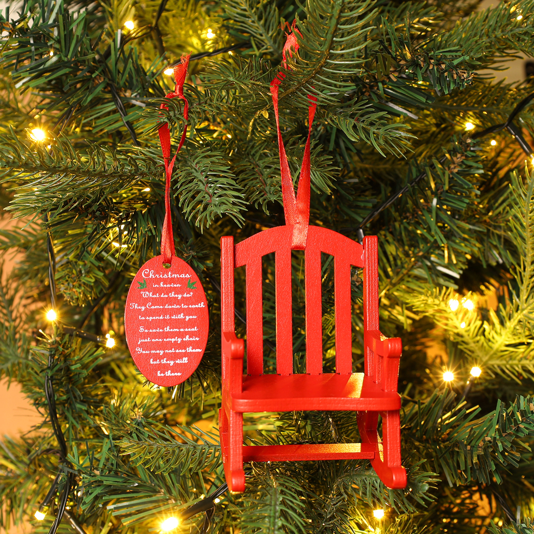Christmas in Heaven Rocking Chair Ornament