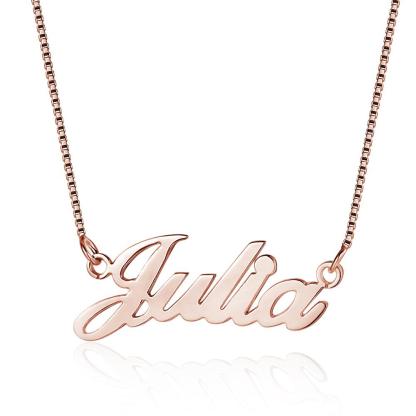 Classic Style Personalized Name Necklace Gift