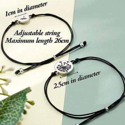 Dandelion Bracelets Mother and Daughter Bracelets Back To School Gifts for Children Adjustable String Bracelet