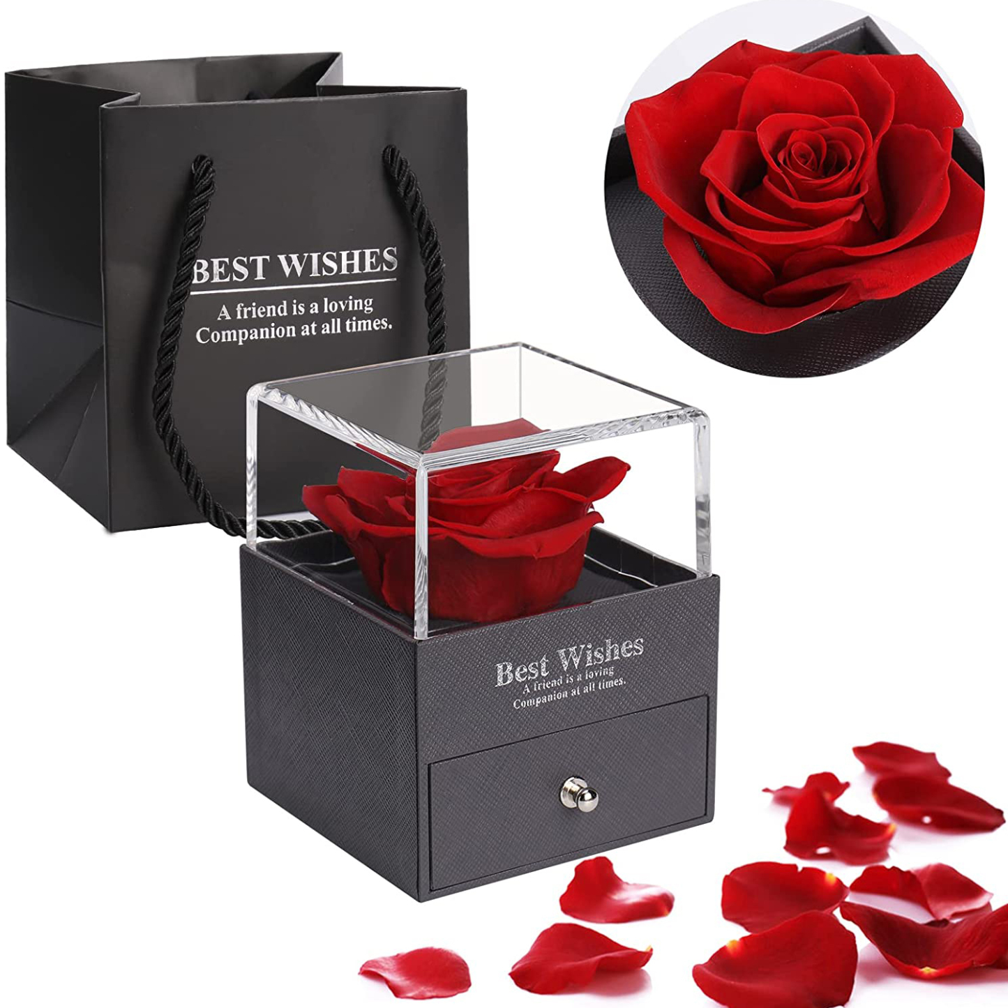 Enchanted Rose Jewelry Box Gift Package