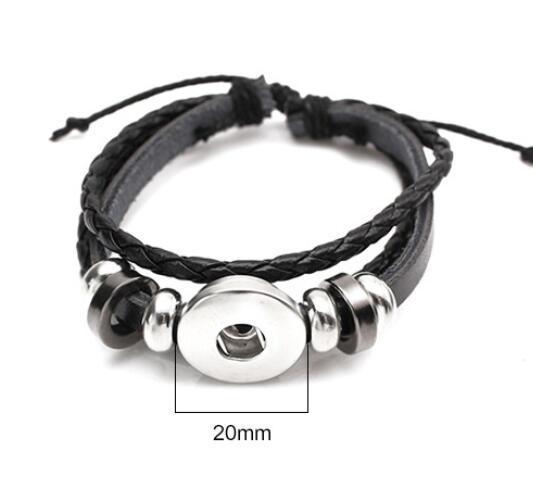 Leather Braided Bracelet Constellation Bracelet Black Multi-layered Bracelets for Family Friends