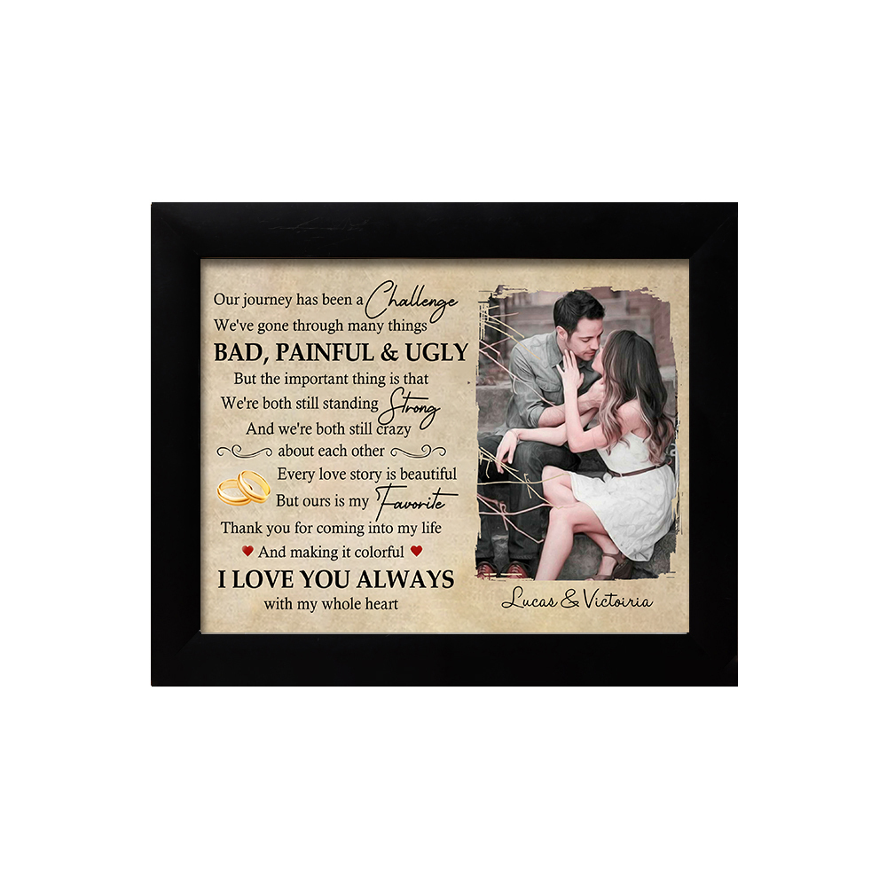 Our Story Is My Favorite Photo Frame Personalized LED Light Shadow Box Couple Gifts