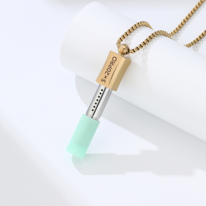 Adjustable Stainless Steel Breath Trainer Necklace