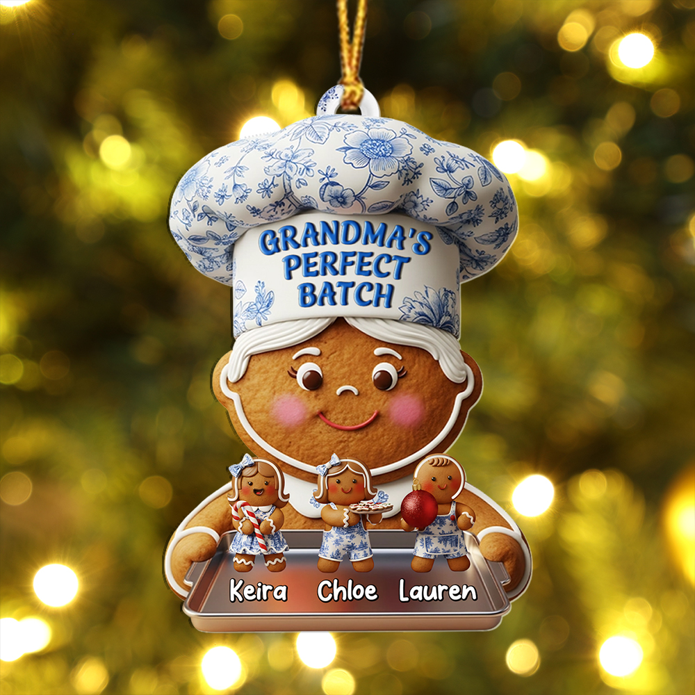 Personalized Grandma Gingerbread Bauble