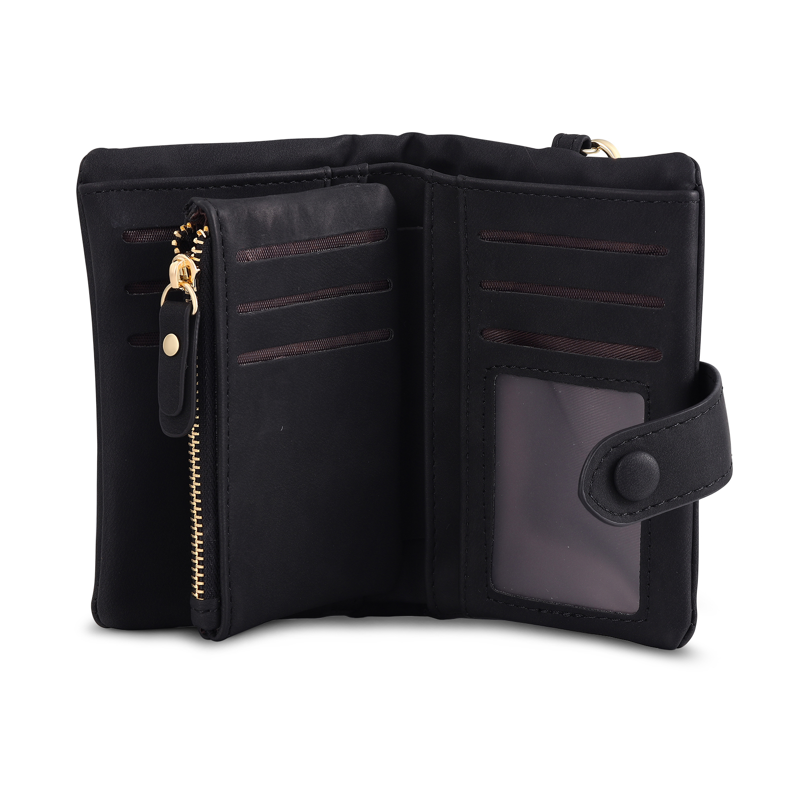 Personalized Women's Leather Wallet Custom Birthday Flower & Name & Photo Wallet Gift for Her