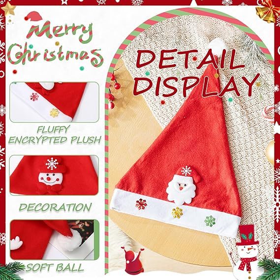 Cute Xmas Holiday Hat Fun Christmas and New Year Party Supplies, Ideal for Family Festivities