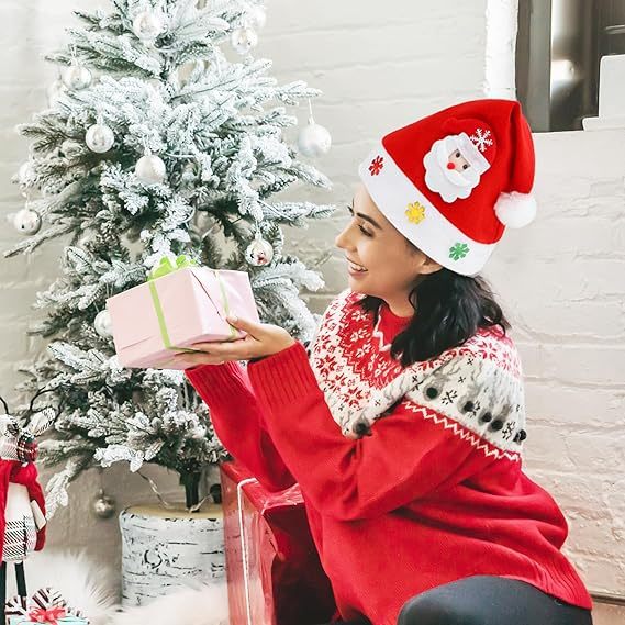 Cute Xmas Holiday Hat Fun Christmas and New Year Party Supplies, Ideal for Family Festivities