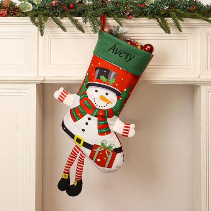 Personalized 3D Dangle-Leg Christmas Stocking