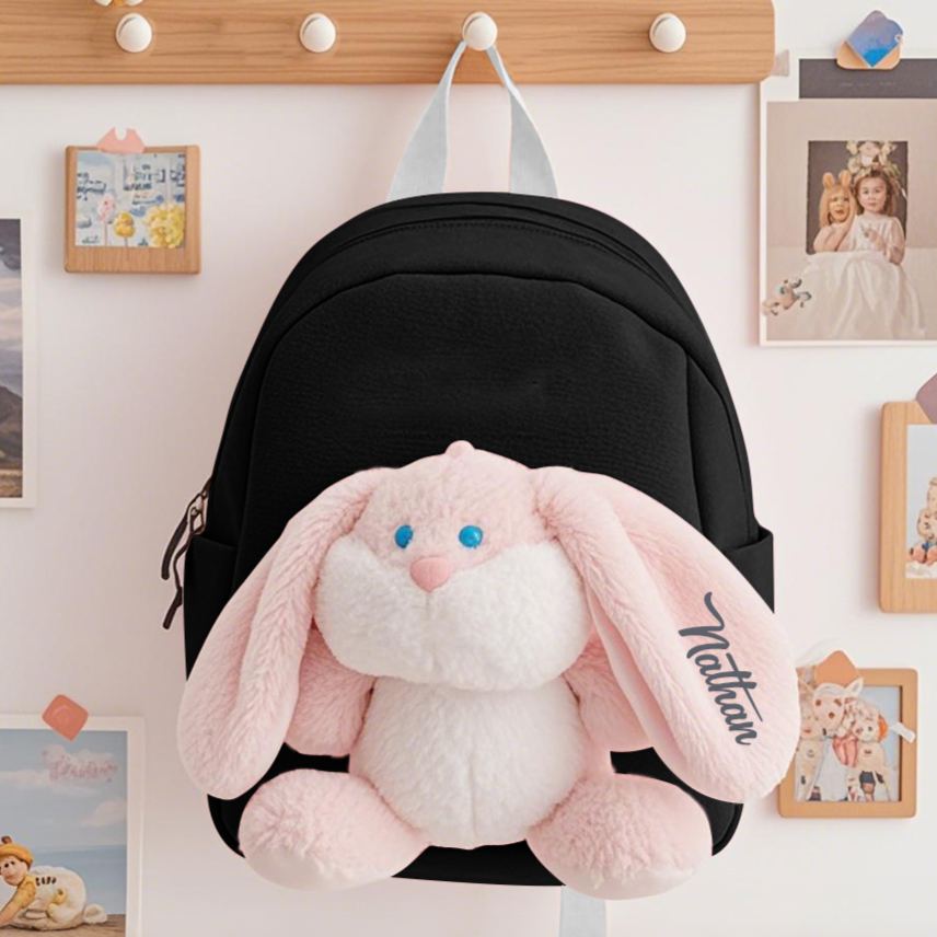 Personalized Bunny School Bag for Kids - Back to School Gift | Lorajewel