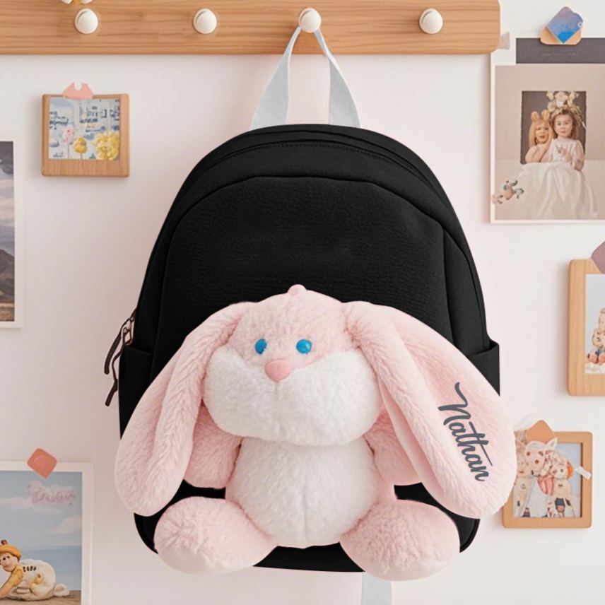 Personalized Bunny School Bag for Kids - Back to School Gift | Lorajewel