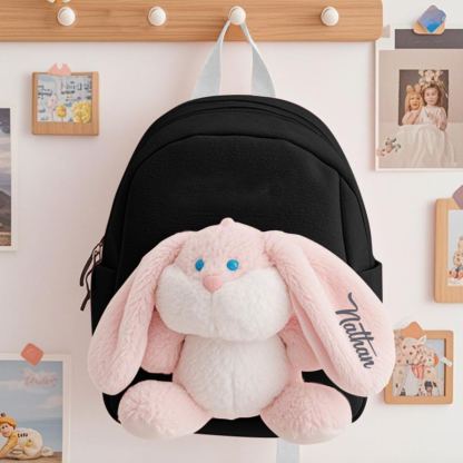 Personalized Bunny School Bag for Kids - Back to School Gift | Lorajewel