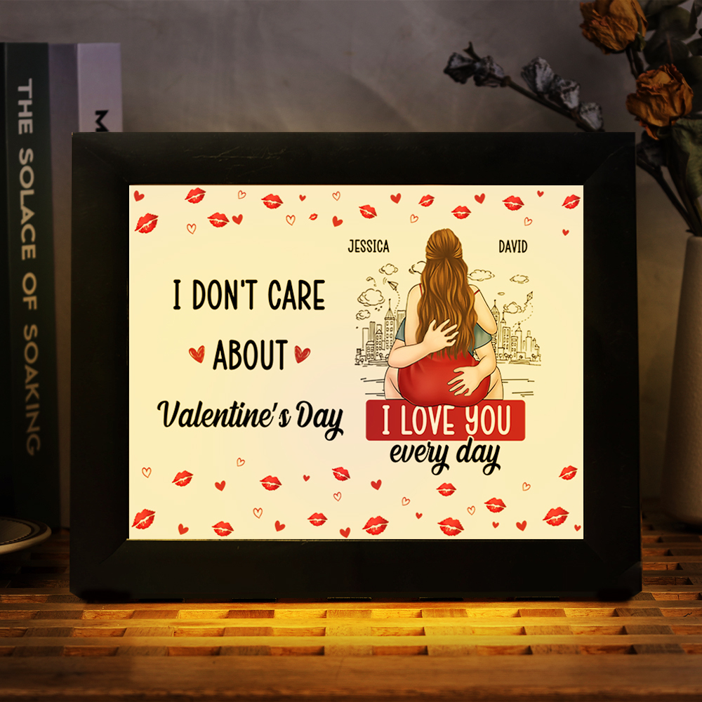 Personalized LED Light Frame for Couples – “I Love You Every Day”