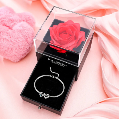 Custom Anklet Engraved 2 Names and Birthstones Heart Shaped Charm Personalized Bracelet for Women