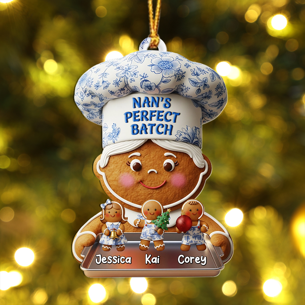 Personalized Nan Gingerbread Bauble