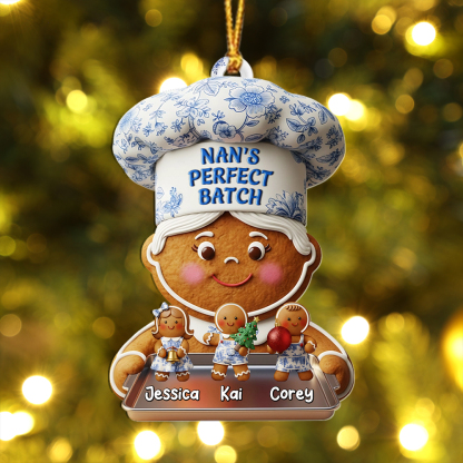 Personalized Nan Gingerbread Bauble
