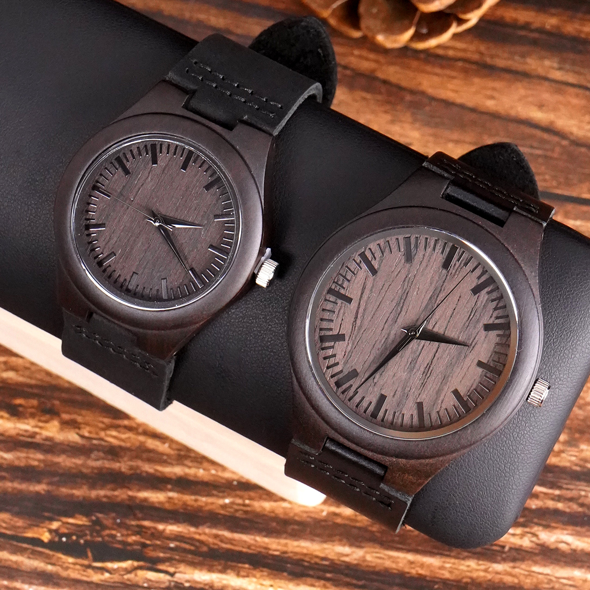 Enlexx Personalized Couple Wooden Watches – His and Hers Engraved Wood  Watch Set Couple Gift, Matching Gift for Boyfriend, Girlfriend, Anniversary