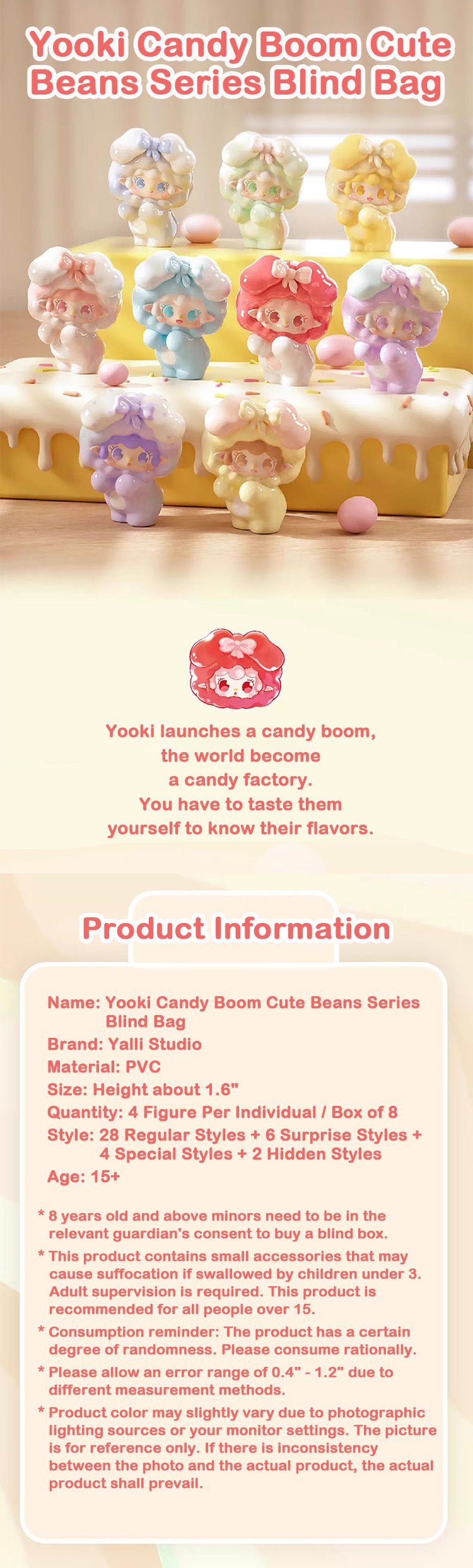 Yooki Candy Boom Cute Beans Series Blind Bag – KikaGoods Wholesale