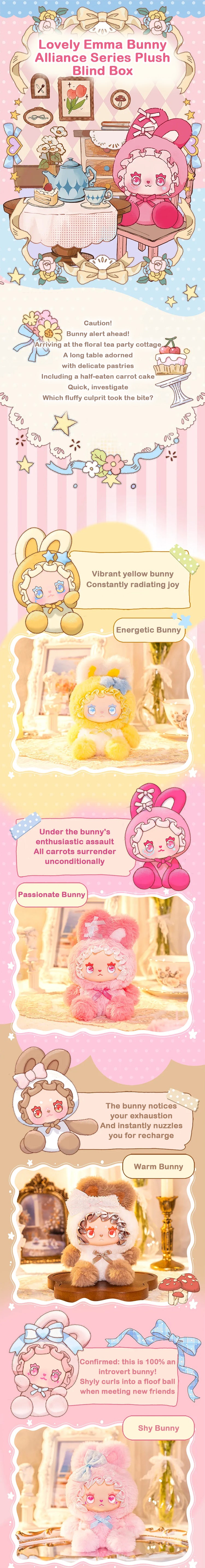 Lovely Emma Bunny Alliance Series Plush Blind Box【Shipped in Jun