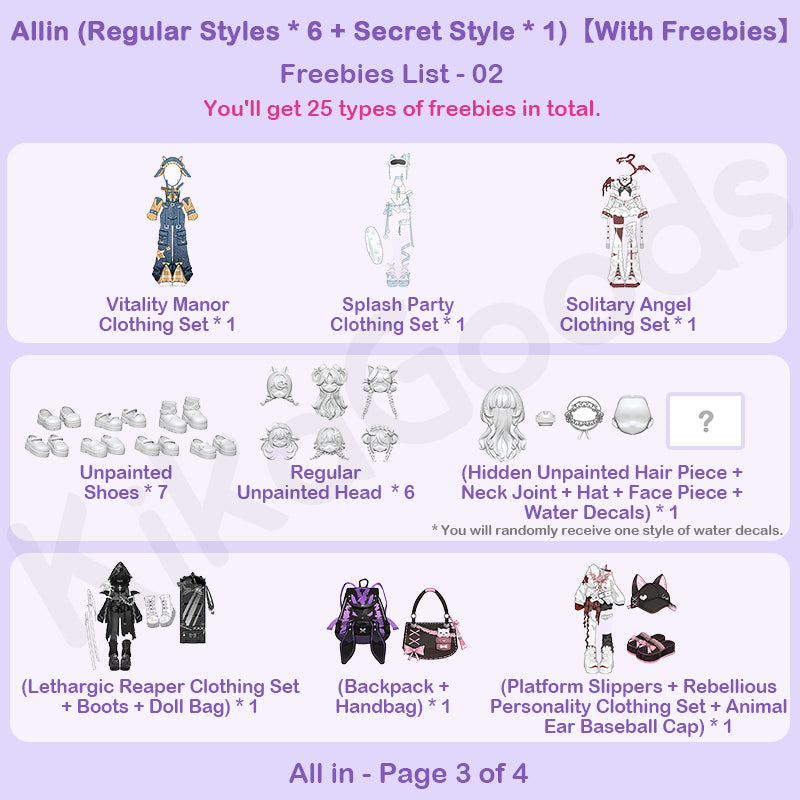 Forgotten City Series 1/8 Action Figure BJD Blind Box【Shipped in Sept./Oct. 2026】