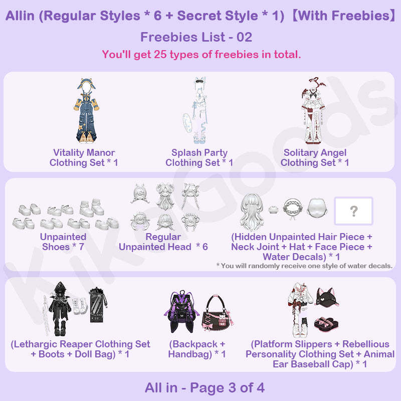 Forgotten City Series 1/8 Action Figure BJD Blind Box【Shipped in Sept./Oct. 2026】