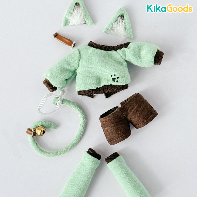Sugar 100% Series Mint Chocolate Cat 1/12 Clothing Set【Shipped in
