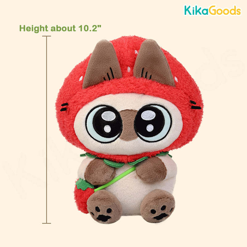Nobeko Azukisan Fruity Series Strawberry Plush Toy – KikaGoods