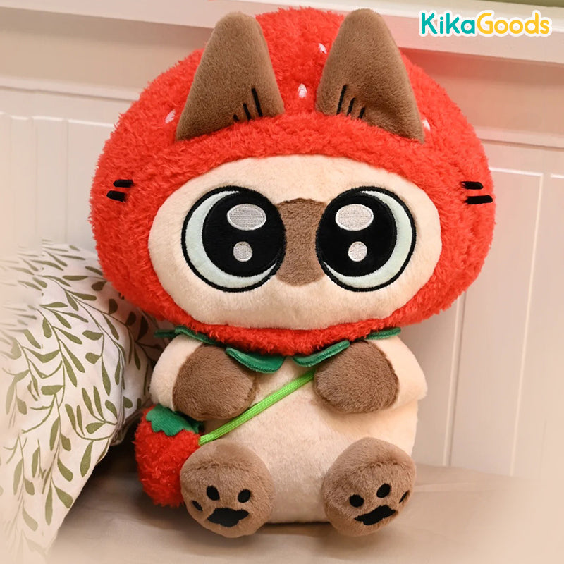Nobeko Azukisan Fruity Series Strawberry Plush Toy