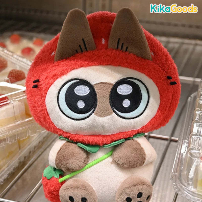 mix juicedヤツぬい Nobeko Azukisan Fruity Series Strawberry Plush Toy – KikaGoods