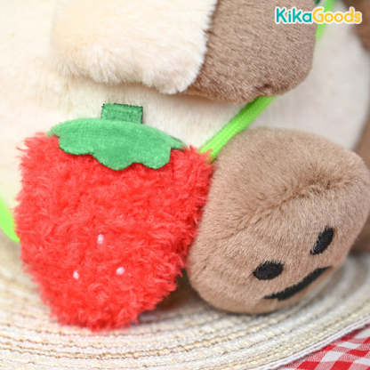 Nobeko Azukisan Fruity Series Strawberry Plush Toy – KikaGoods