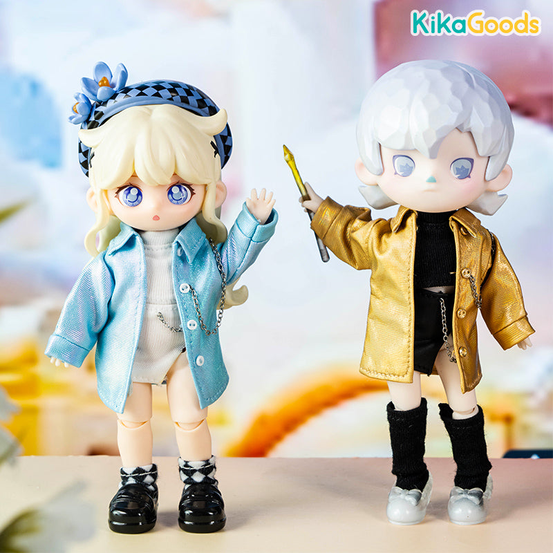 furchin Blythel doll&ボーン柄シャツ furchin Blythel doll&ボーン柄シャツ Babydoll JSK & Kuma