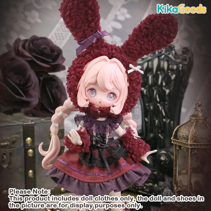 The Lulu Elf Story Red Rabbit 1/12 BJD Clothing Set【Shipped in
