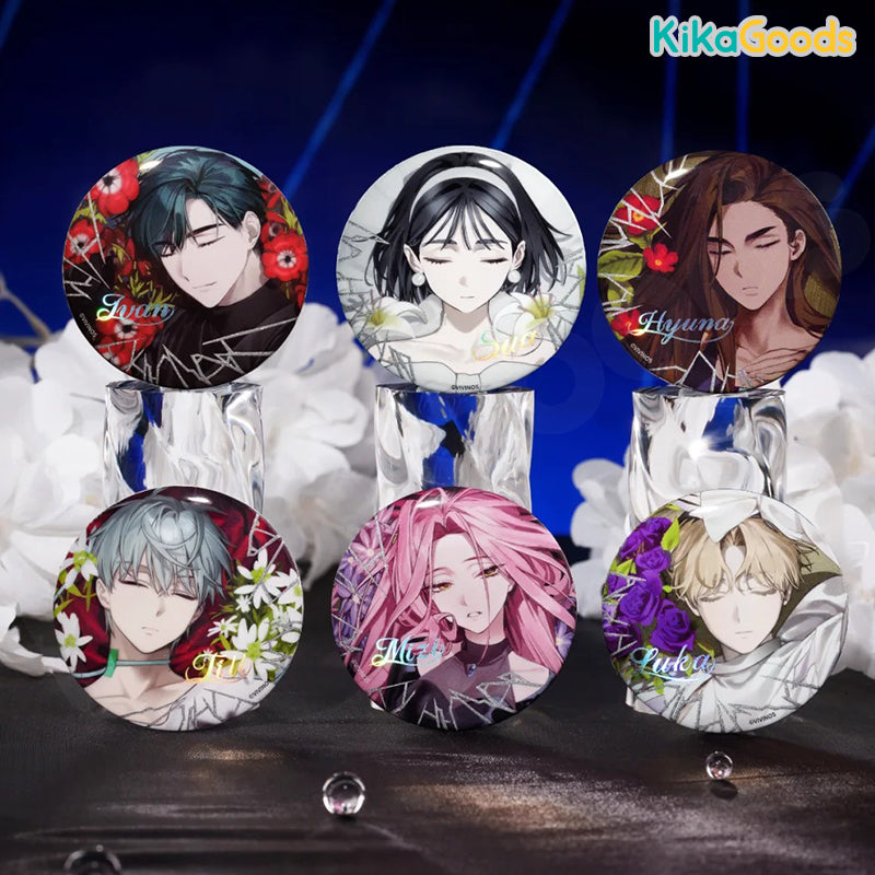 Alien Stage Drowing Bloom Series Badge Set