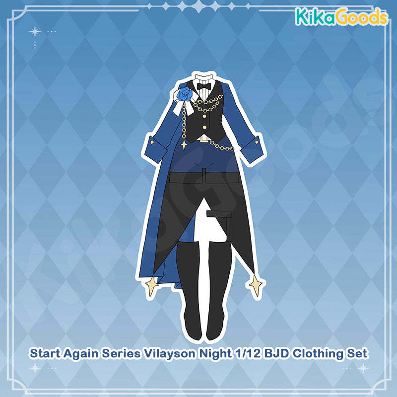 Start Again Series Vilayson Night 1/12 BJD Clothing Set