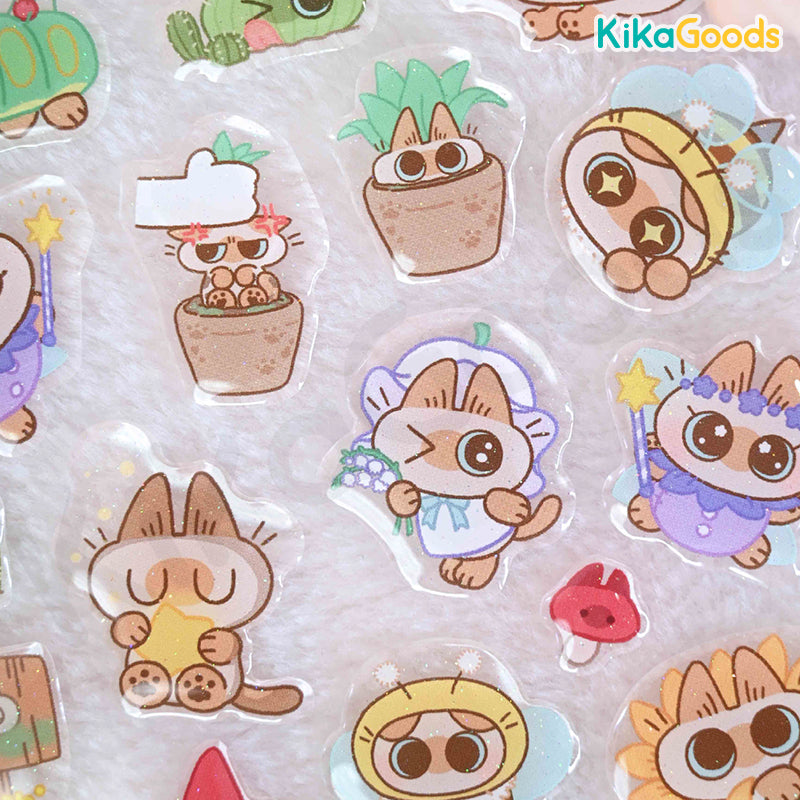Nobeko Azukisan Wonderful Garden Series Epoxy Stickers – KikaGoods