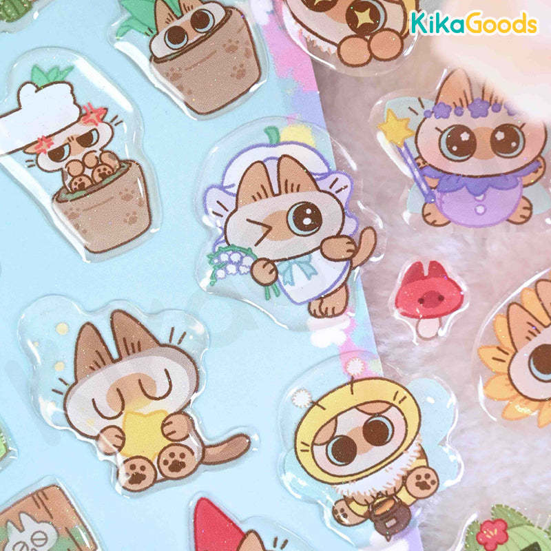 Nobeko Azukisan Wonderful Garden Series Epoxy Stickers【Shipped in Nov./Dec. 2025】