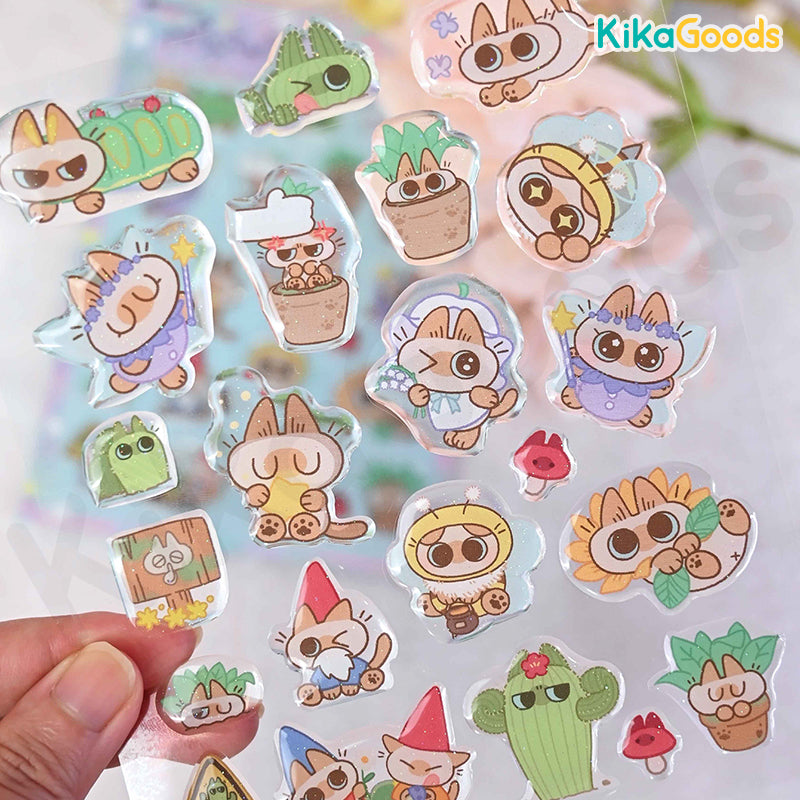 Nobeko Azukisan Wonderful Garden Series Epoxy Stickers – KikaGoods