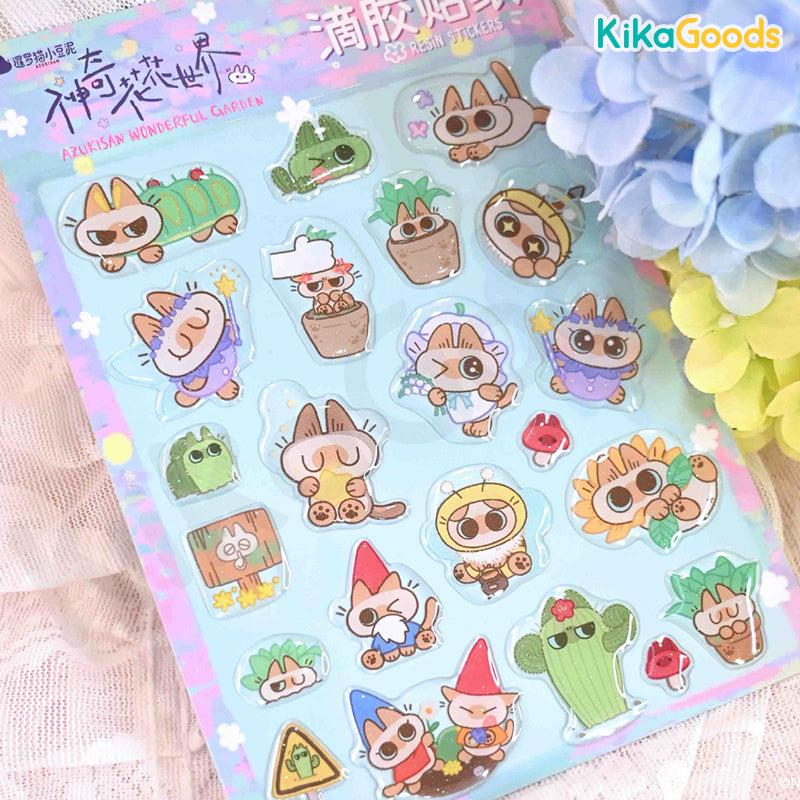 Nobeko Azukisan Wonderful Garden Series Epoxy Stickers【Shipped in Nov./Dec. 2025】