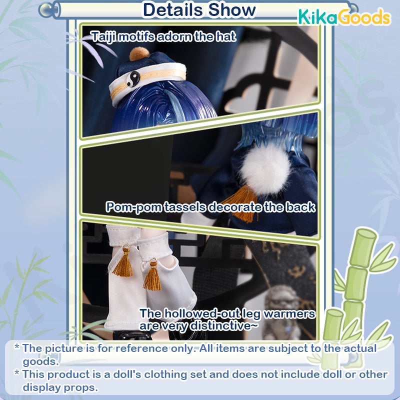 National Style Series Taoist Ruthlessness 1/12 BJD Clothing Set