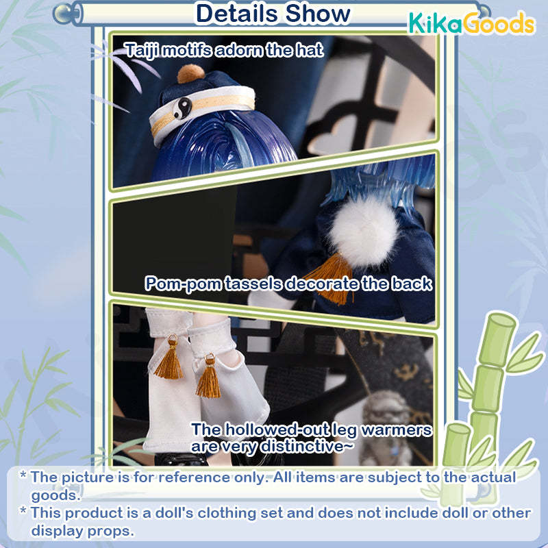 National Style Series Taoist Ruthlessness 1/12 BJD Clothing Set