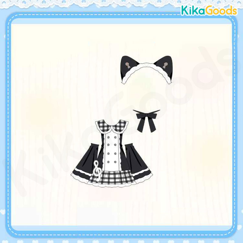 The Key Collection Series Mysterious Black Cat 1/12 BJD Clothing Set【Shipped in Nov./Dec. 2025】