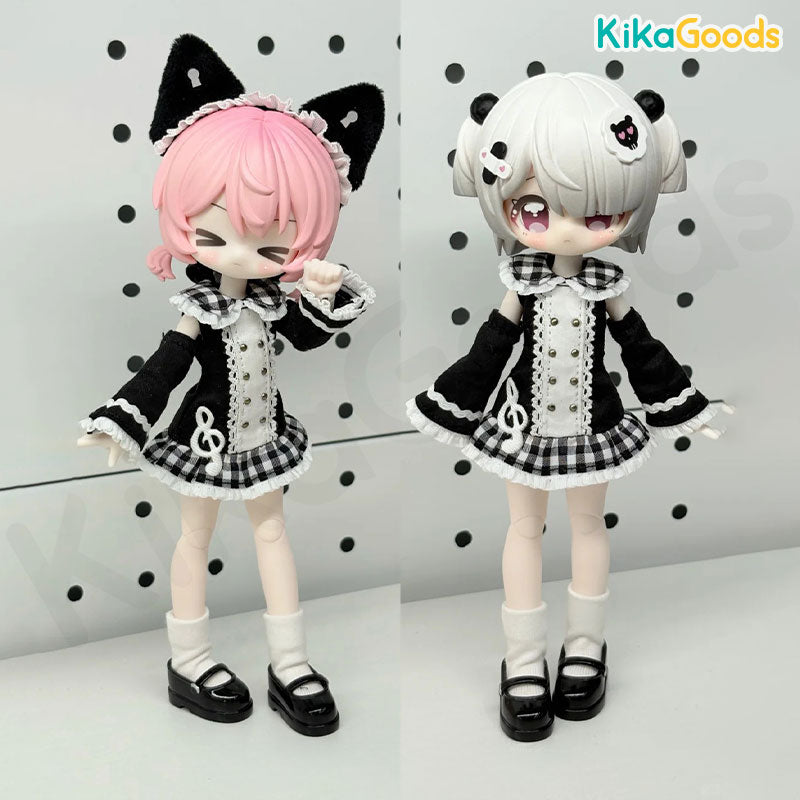 The Key Collection Series Mysterious Black Cat 1/12 BJD Clothing