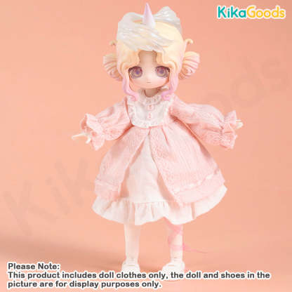 The Lulu Elf Story Pink Pajama 1/12 BJD Clothing Set