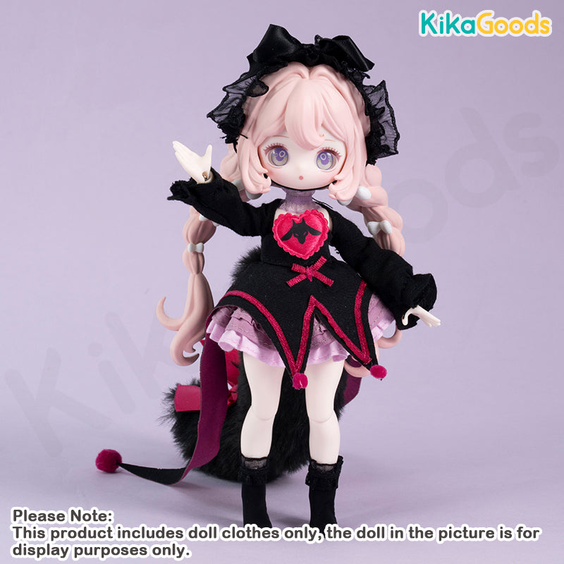 The Lulu Elf Story Raspberry 1/12 BJD Clothing Set