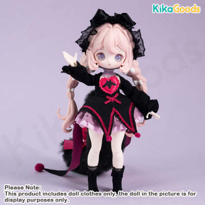 The Lulu Elf Story Raspberry 1/12 BJD Clothing Set