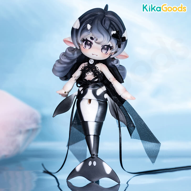 Bonbon Galaxy 1/12 BJD Painted Mermaid Full Set - Killer Whale