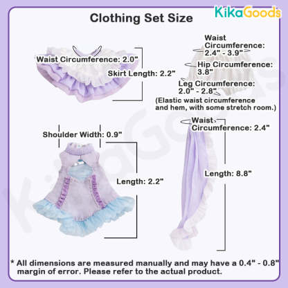 Penny's Box Night Fire & Colored Glaze 1/8 BJD Clothing Set