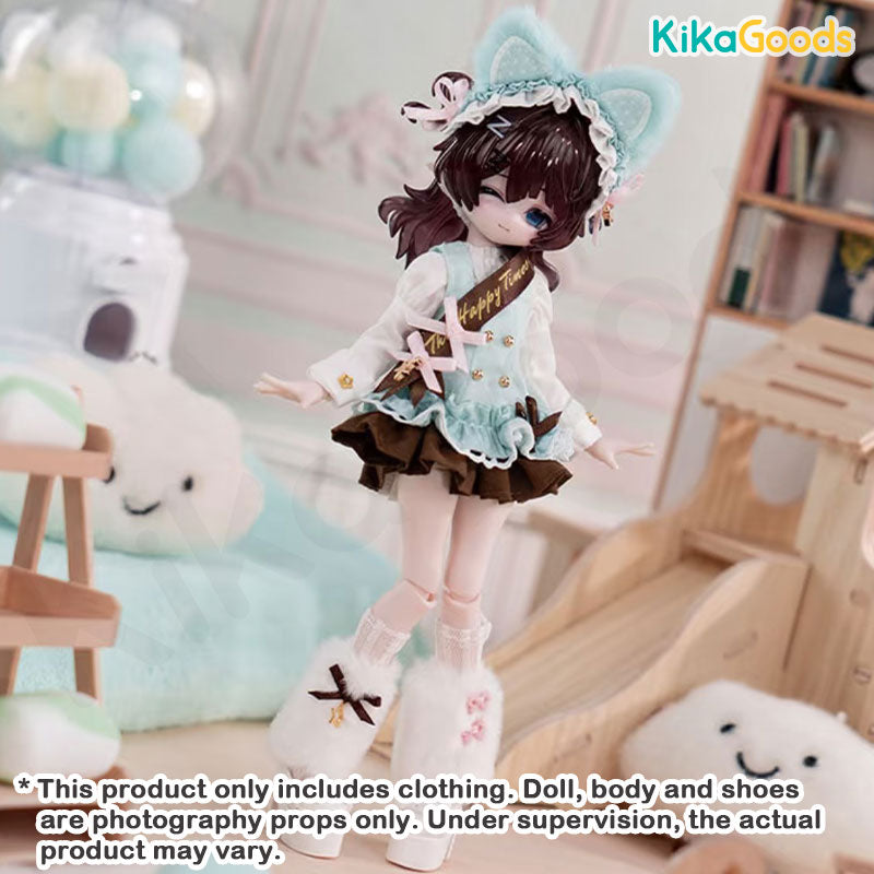 Daily Series Afternoon Hazelnut Chocolate Kitty 1/8 BJD Clothing Set【Shipped in Apr./May. 2026】