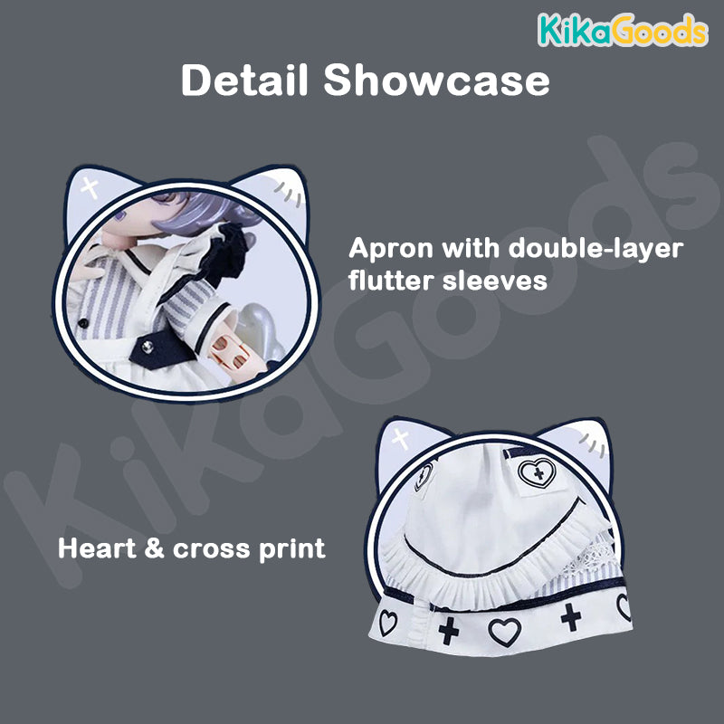 Daily Series Bear Cross Knot 1/12 BJD Clothing Set